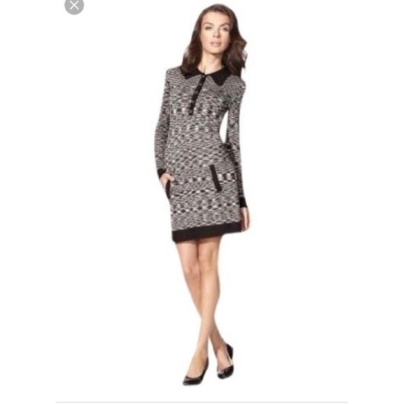 MISSONI for Target Blk/Wht Sweater dress M lightweight - Picture 1 of 7